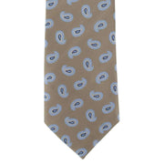 Michelsons of London Spring Pine Polyester Tie - Taupe Brown