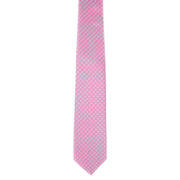 Michelsons of London Square Neat Polyester Tie - Pink