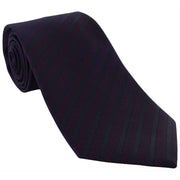 Michelsons of London Striped Extra Long Polyester Tie - Purple