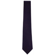 Michelsons of London Striped Extra Long Polyester Tie - Purple
