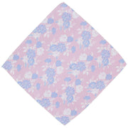 Michelsons of London Summertime Floral Polyester Tie and Pocket Square Set - Pink