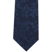 Michelsons of London Tonal Floral Polyester Tie - Blue