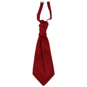 Michelsons of London Tonal Paisley Cravat and Pocket Square Set - Bright Red