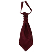 Michelsons of London Tonal Paisley Cravat and Pocket Square Set - Dark Red
