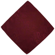 Michelsons of London Tonal Paisley Cravat and Pocket Square Set - Dark Red