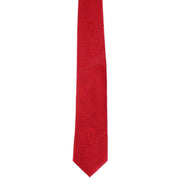 Michelsons of London Tonal Paisley Polyester Tie - Bright Red