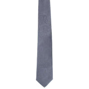 Michelsons of London Tonal Paisley Polyester Tie - Grey