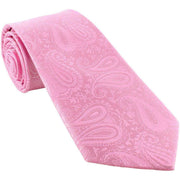 Michelsons of London Tonal Paisley Polyester Tie - Pink