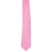 Michelsons of London Tonal Polyester Paisley Pocket Square and Tie Set - Pink