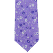 Michelsons of London Trailing Floral Polyester Tie - Lilac