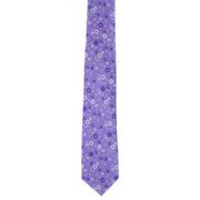 Michelsons of London Trailing Floral Polyester Tie - Lilac