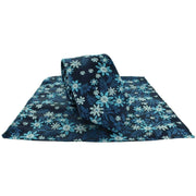 Michelsons of London Vibrant Floral Tie and Pocket Square Set - Teal