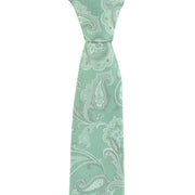 Michelsons of London Vintage Paisley Polyester Tie and Pocket Square Set - Green