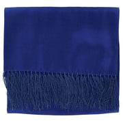 Michelsons of London Wide Textured Silk Dress Scarf - Royal Blue