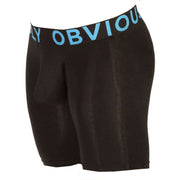Obviously Everyman AnatoMAX Boxer Breif 6inch Leg - Black