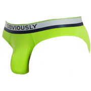 Obviously PrimeMan AnatoMAX Hipster Brief - Lime Green
