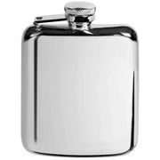 Orton West 6oz Stainless Steel Hip Flask - Silver