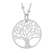 Orton West Large Tree of Life Pendant - Silver