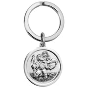 Orton West St Christopher Key Ring - Silver