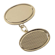 Orton West Textured Chain Cufflinks - Gold