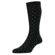 Pantherella Byrd Egyptian Cotton Socks - Black