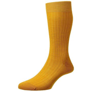 Pantherella Laburnum Merino Wool Socks - Bright Gold