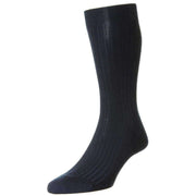 Pantherella Laburnum Merino Wool Socks - Dark Blue