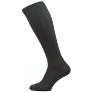 Pantherella Naish Rib Over the Calf Merino Wool Socks - Black