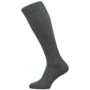 Pantherella Naish Rib Over the Calf Merino Wool Socks - Charcoal