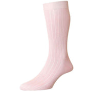 Pantherella Pembrey Sea Island Cotton Socks - Light Pink