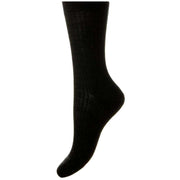 Pantherella Rose Merino Wool Socks - Black