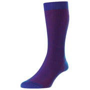 Pantherella Santos Cotton Fil D'Ecosse Socks - Sapphire Blue