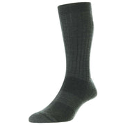 Pantherella Smithfield Merino Wool Socks - Dark Grey Mix