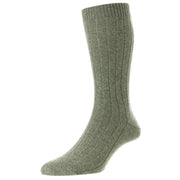 Pantherella Waddington Cashmere Socks - Moss Green Chine