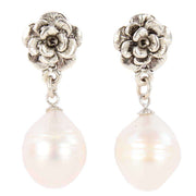 Pearl Aurora Drop Freshwater Pearl Earrings - White