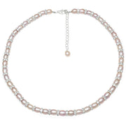 Pearls of the Orient Gratia Freshwater Pearl Rondelle Necklace - Pink
