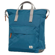 Roka Bantry B Medium Sustainable Canvas Backpack - Marine Blue