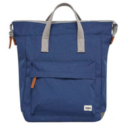 Roka Bantry B Medium Sustainable Canvas Backpack - Mineral Navy