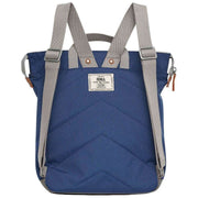 Roka Bantry B Medium Sustainable Canvas Backpack - Mineral Navy