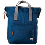 Roka Bantry B Small Sustainable Canvas Backpack - Marine Blue