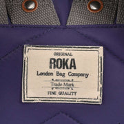 Roka Bantry B Small Sustainable Nylon Backpack - Mulberry Purple