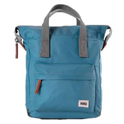 Roka Bantry B Small Sustainable Nylon Backpack - Petrol Blue