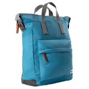 Roka Bantry B Small Sustainable Nylon Backpack - Petrol Blue