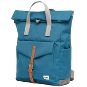 Roka Canfield C Medium Sustainable Canvas Backpack - Marine Blue