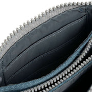 Roka Carnaby Small Sustainable Canvas Wallet - Airforce Blue