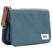 Roka Carnaby Small Sustainable Canvas Wallet - Airforce Blue