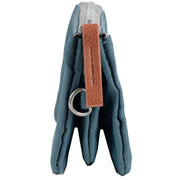 Roka Carnaby Small Sustainable Canvas Wallet - Airforce Blue