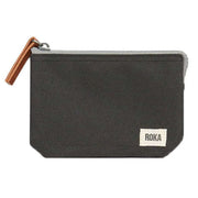 Roka Carnaby Small Sustainable Canvas Wallet - Ash Grey