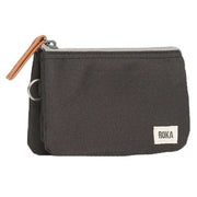 Roka Carnaby Small Sustainable Canvas Wallet - Ash Grey
