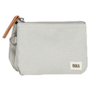 Roka Carnaby Small Sustainable Canvas Wallet - Mist Grey